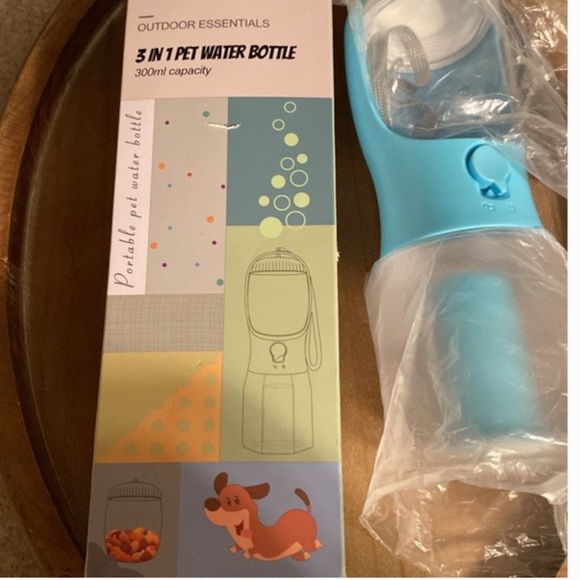 Geeebooc 3-in-1 Port Dog Water Bottle w/Food Container BPA Free NWT - Picture 3 of 11